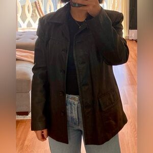 Paradox Brown Leather Jacket